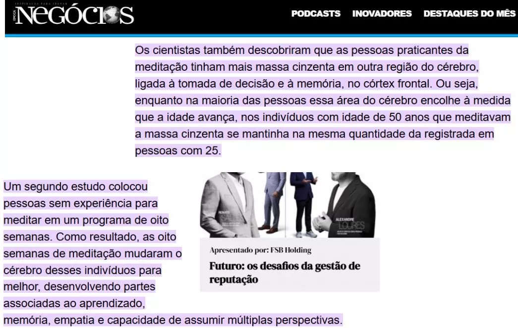 Benefícios para negócios