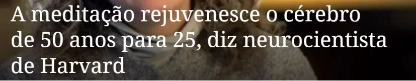 Rejuvenescimento cerebral