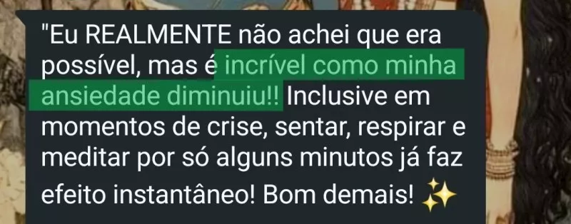 Menos ansiedade até em momentos de crise